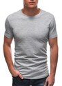 Inny Šedé melírováno bavlněné tričko s krátkým rukávem TSBS-0100