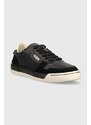 Sneakers boty Guess Strave Vintage černá barva, FM5STV LEA12 BLACK