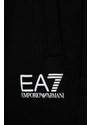 Dětské bavlněné šortky EA7 Emporio Armani černá barva