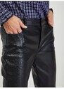 Černé dámské koženkové kalhoty ORSAY - Dámské