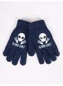 Yoclub Kids's Gloves RED-0201C-AA5A-002 Navy Blue