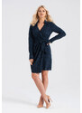 Look Made With Love Woman's Dress 743 Beatrice Navy Blue