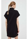Šaty Dkny černá barva, mini, oversize, DP2D4040