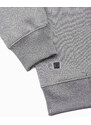Ombre Clothing Pánská mikina bez kapuce - - žíhaná šedá B978