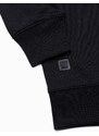 Ombre Clothing Pánská mikina bez kapuce - - černá B978