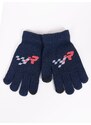 Yoclub Kids's Gloves RED-0108C-AA5E-001 Navy Blue