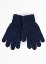 Yoclub Kids's Children's Basic Gloves RED-MAG4U-0050-002 Navy Blue