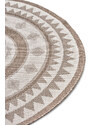 NORTHRUGS - Hanse Home koberce Kusový koberec Twin Supreme 105444 Jamaica Linen kruh – na ven i na doma - 140x140 (průměr) kruh cm