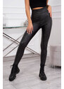 Fashionweek Legíny Zateplené Pohodlné Černé legíny s vysokým pasem K9405