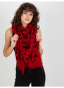 Fashionhunters Dámský šátek s potiskem - červená