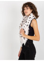 Fashionhunters Dámský šátek s potiskem - světle růžový