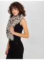 Fashionhunters Dámský šátek s potiskem - šedý