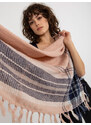 Fashionhunters Dámský šátek s károvaným vzorem - vícebarevný
