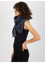 Fashionhunters Dámský šátek s potiskem - modrý