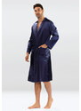 Pánský župan DKaren DKaren_Male_Housecoat_Christian_Navy_Blue