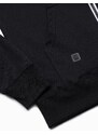 Ombre Clothing Bluza męska rozpinana z kapturem BASIC - czarna V1 B977