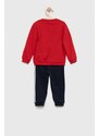 Dětská tepláková souprava adidas I BOS červená barva