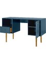 Modrý lakovaný pracovní stůl Tom Tailor Color Living 130 x 50 cm