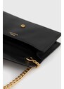 Kožená kabelka Polo Ralph Lauren černá barva
