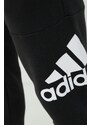 Bavlněné tepláky adidas černá barva, s potiskem, HA4342