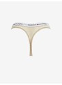 Béžová dámská žíhaná tanga Tommy Hilfiger Underwear - Dámské