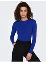 Tmavě modré dámské basic tričko ONLY Lamour - Dámské