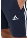 Bavlněné šortky adidas pánské, tmavomodrá barva, IC9436