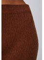Moodo Žebrovaná pletená midi sukně