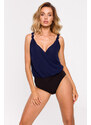 Made Of Emotion Woman's Bodysuit M649 Navy Blue