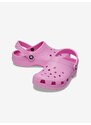 Růžové holčičí pantofle Crocs - Holky