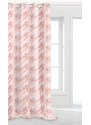 Edoti Curtain with leaves Hibiscus 140x250 A738