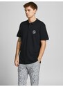 Černé polo tričko Jack & Jones Shark - Pánské