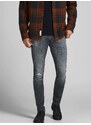 Tmavě šedé skinny fit džíny Jack & Jones Iliam - Pánské