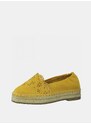 Hořčicové semišové espadrilky Tamaris - Dámské