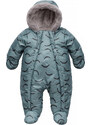 Pinokio Kids's Winter Warm Overall Green/Stripes