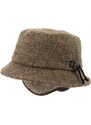 CTH Ericsson of Sweden Zimní vlněný anglický klobouk (ušní klapky) - Harris Tweed Camel