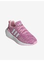 Růžové holčičí žíhané boty adidas Originals Swift Run 22 - Holky