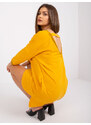 Fashionhunters Zářivě oranžové teplákové šaty Nova RUE PARIS