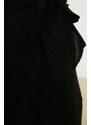 Trendyol Black Woven Wrapped Ruffle Skirt