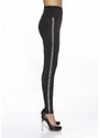 Bas Bleu Women's leggings ANGELICA with Push-Up & Taille effect and stripes