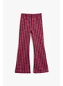 Koton Girls' Purple Patterned Pants