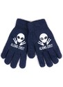 Yoclub Kids's Gloves RED-0201C-AA5A-002 Navy Blue