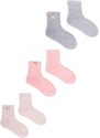 Yoclub Kids's Girls' Terry Socks With 3D Element 3-Pack SKF-0008G-000B