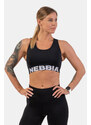 Nebbia Sportovní podprsenka se střihem Cross Back 410 black XS