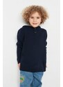 Trendyol Navy Blue Hooded Boy Knitwear Sweater
