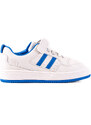 Shelvt children's sneakers made of eco leather white and blue