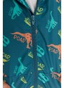 Trendyol Oil Boy Hoodie With Pocket Dinosaur Patterned Raincoat