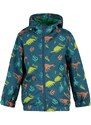 Trendyol Oil Boy Hoodie With Pocket Dinosaur Patterned Raincoat