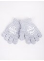 Yoclub Kids's Girls' Five-Finger Gloves RED-0012G-AA5A-011