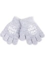 Yoclub Kids's Girls' Five-Finger Gloves RED-0012G-AA5A-011